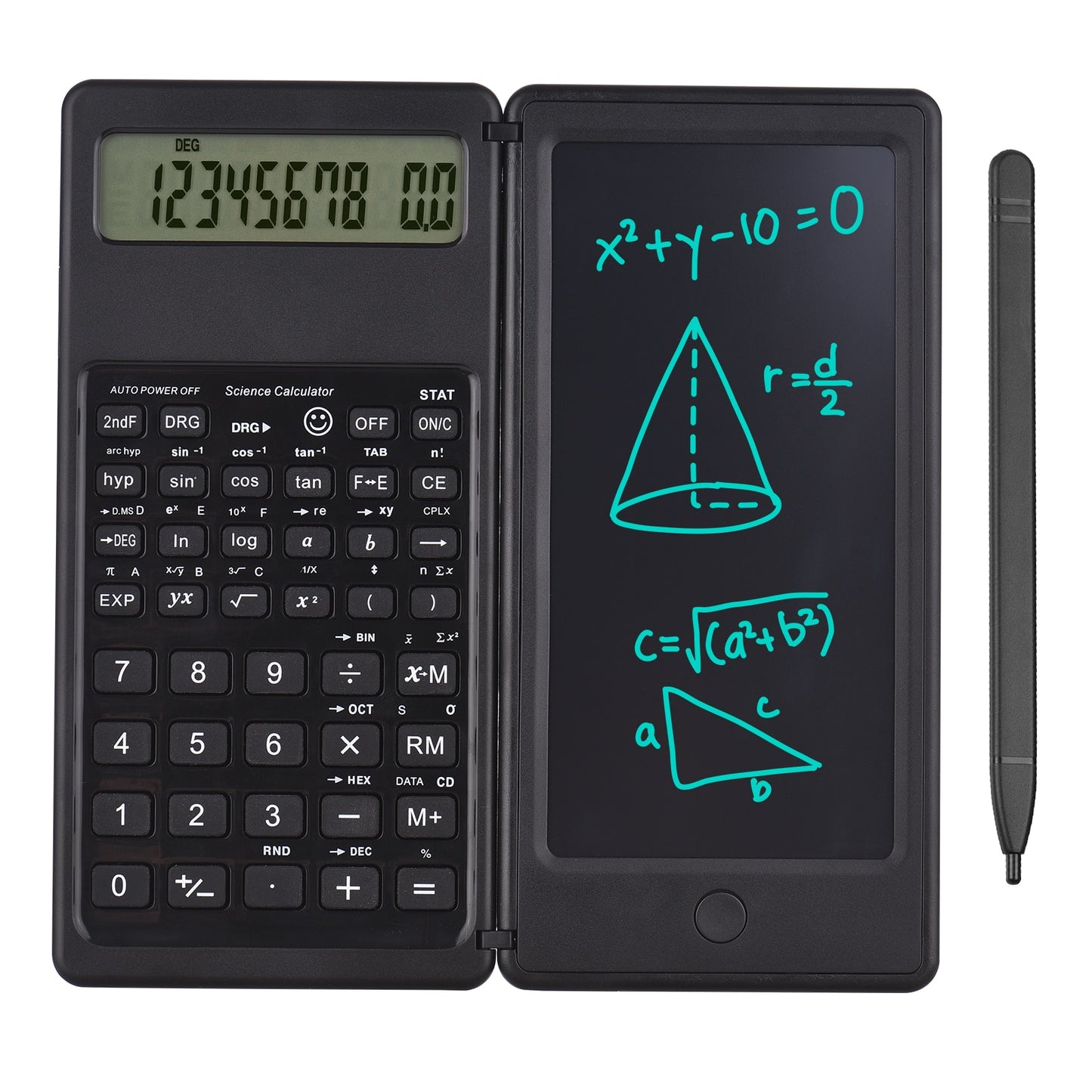 Foldable Calculator & 6 Inch LCD Writing Tablet Digital Drawing Pad
