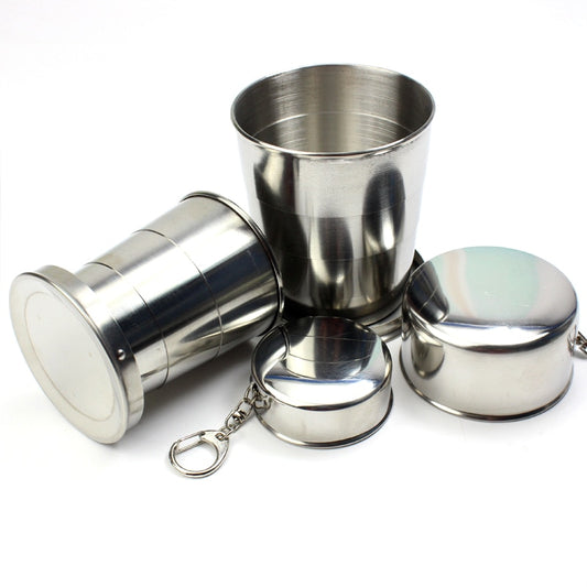 75ml/150ml/250ml Stainless Steel Folding Cup
