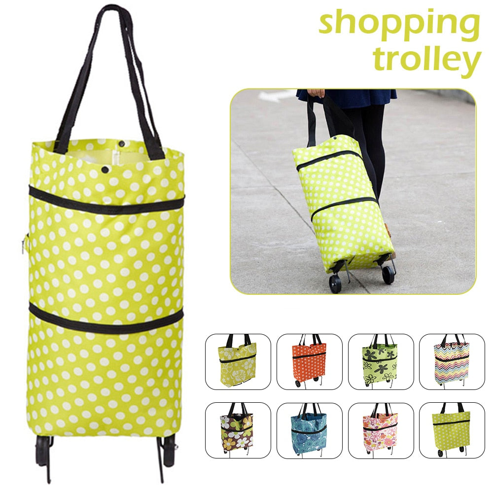 Folding Shopping Pull Cart Trolley Bag