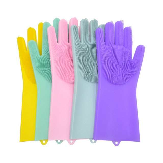 1Pair Dishwashing Cleaning Gloves