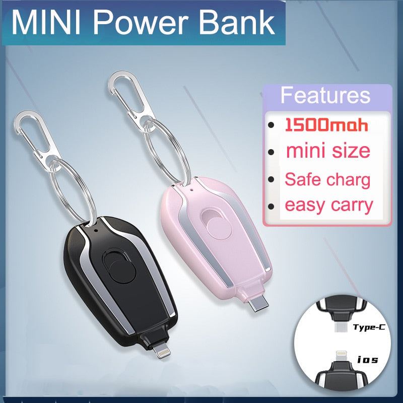 1500mAh Mini Finger Emergency Power Bank