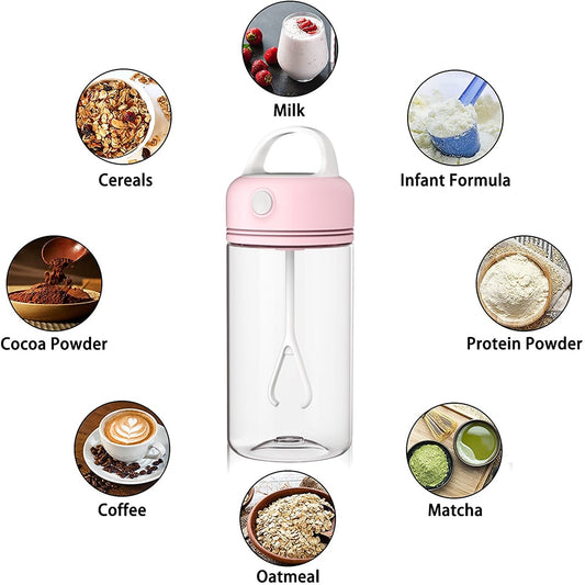 380ML Electric Shaker Bottle Protein Sports Mixer Coffee Milk Stirring Cup Portable Automatic Mixing Cups for Men Women BPA-free