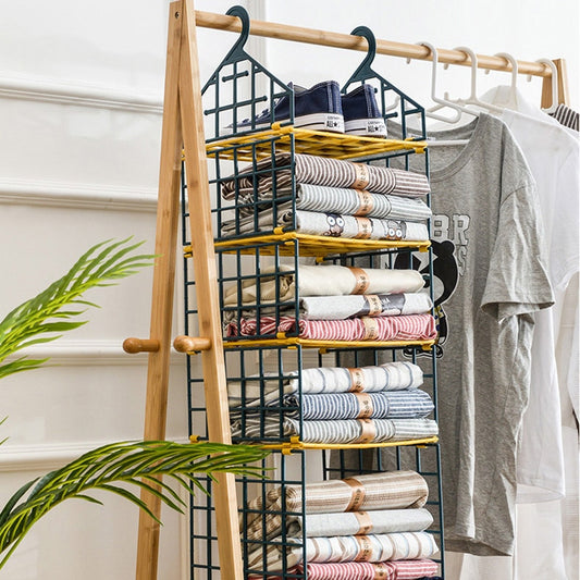 Hanging Clothes Storage Rack Folding